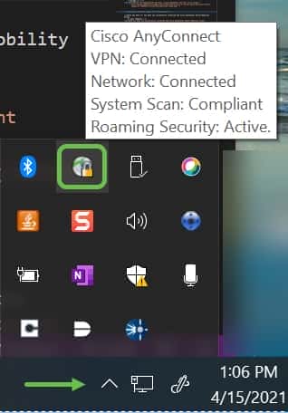 You have now successfully installed the Cisco AnyConnect Secure Mobility Client
on your computer.