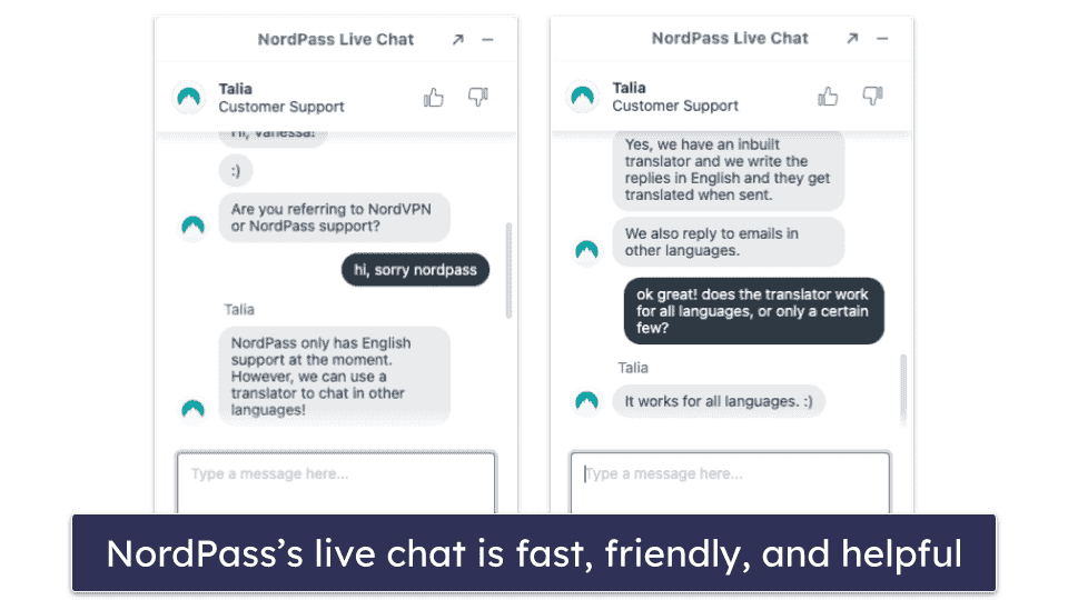 NordPassCustomer Support — Helpful & Responsive Live Chat & Email Support