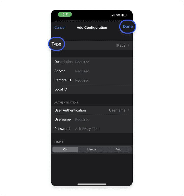how to set up vpn ios