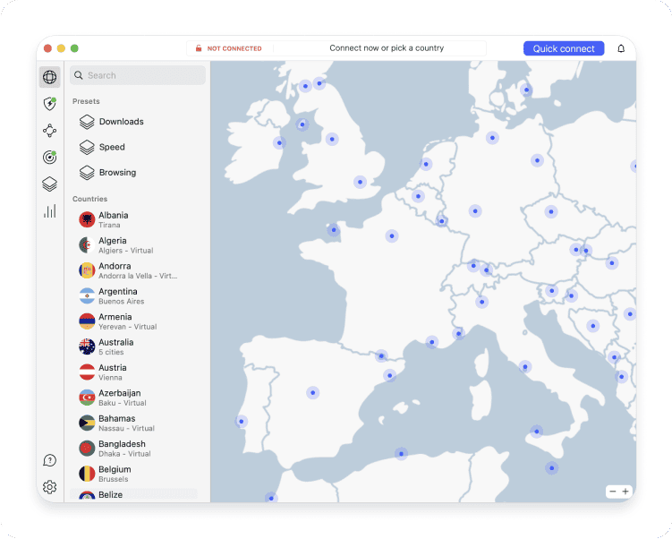 How to change the VPN location on different devices