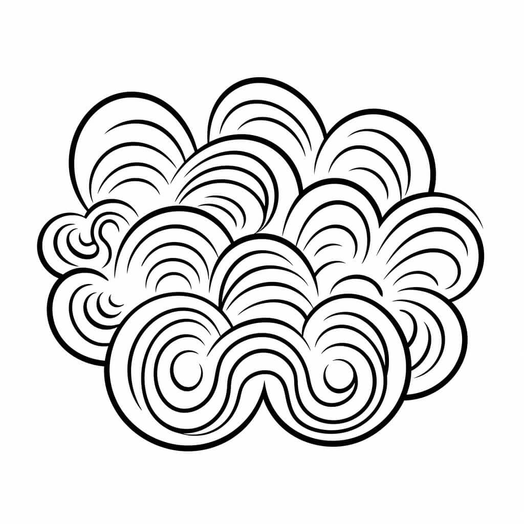 Clouds Color Sheets (Free + Printable)