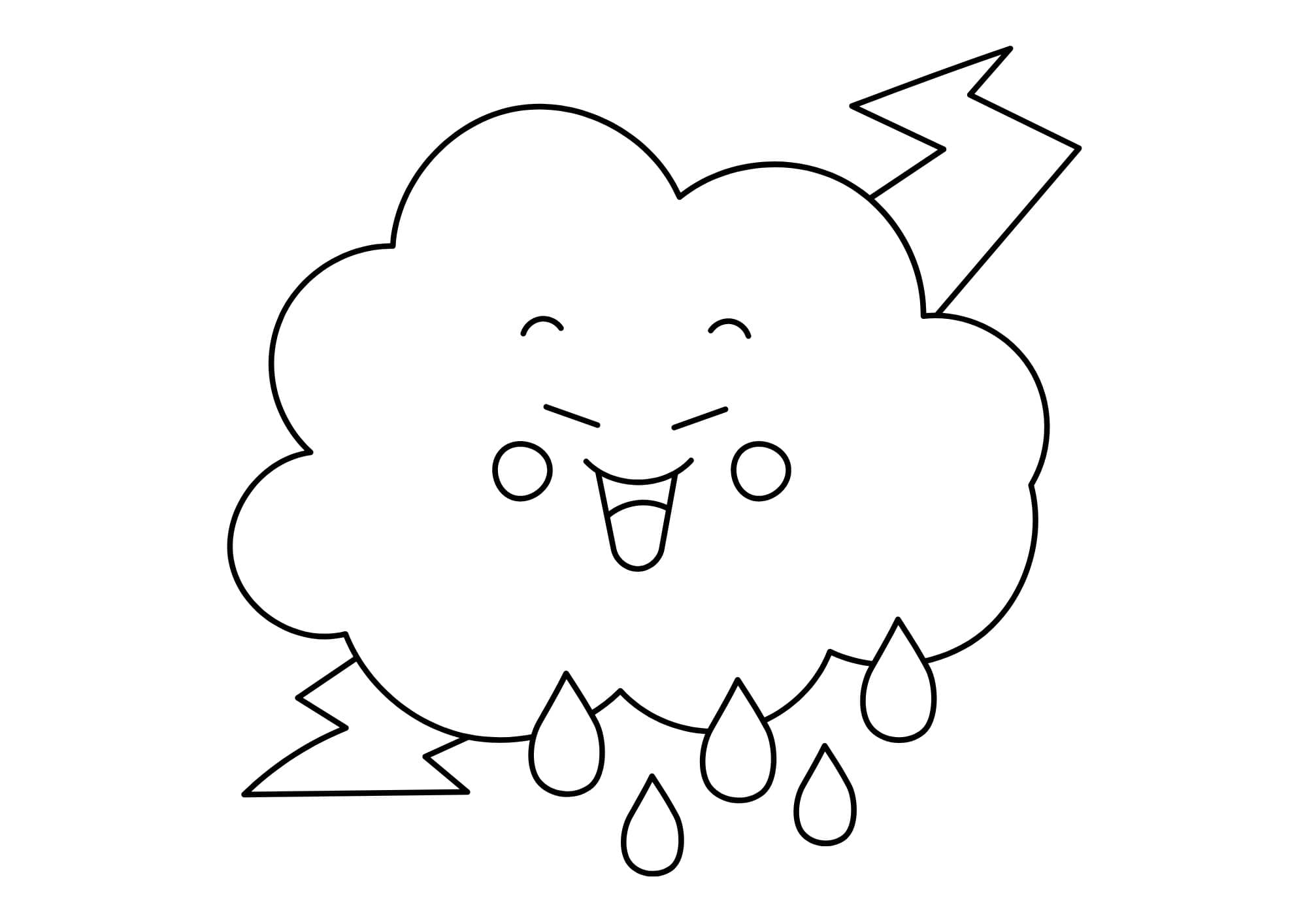 Clouds Color Sheets (Free + Printable)