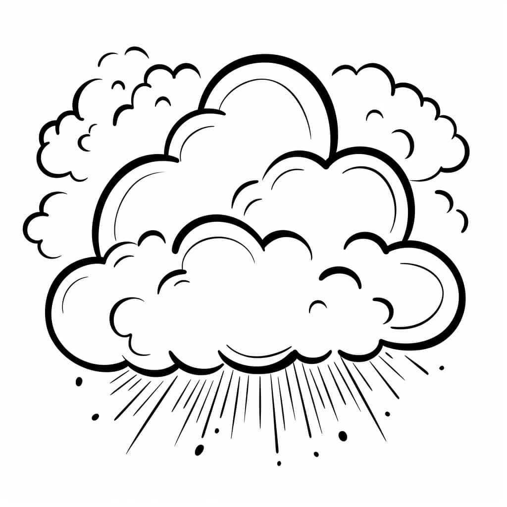 Clouds Color Sheets (Free + Printable)