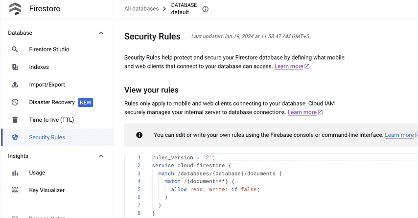 使用“规则”页面查看您的规则集。