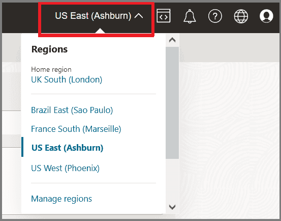Using the Oracle Cloud Console