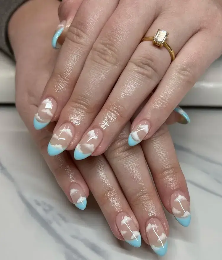 What Are Cloud Nails? Mirror The Sky Onto Your Manicure!
