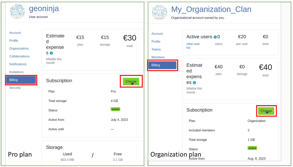 Plans and Additional Storage