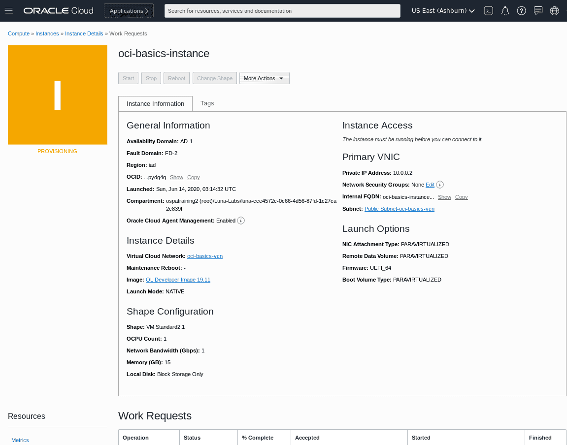 Get started with Oracle Cloud Infrastructure basics