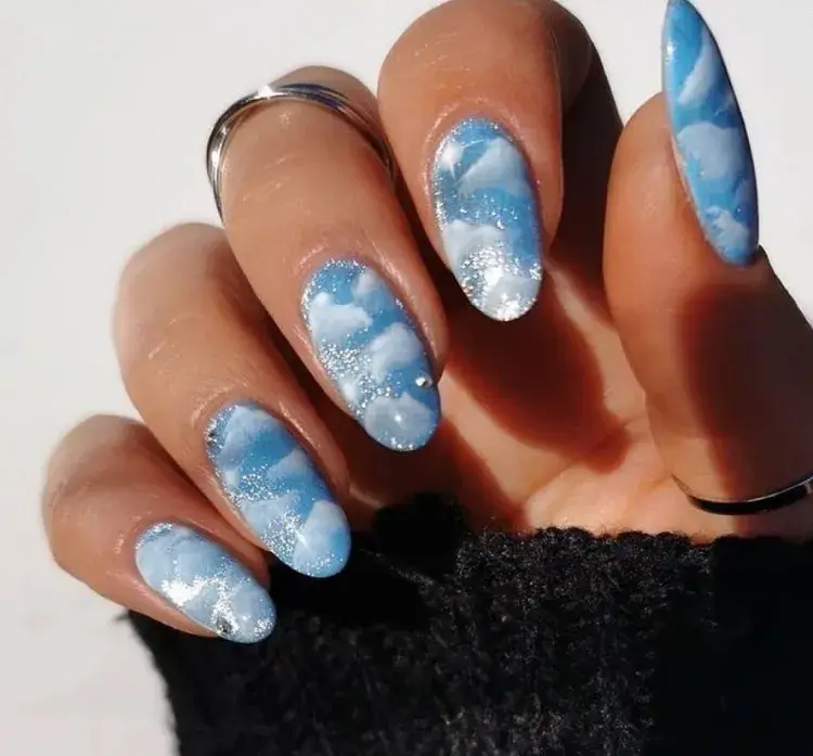 What Are Cloud Nails? Mirror The Sky Onto Your Manicure!