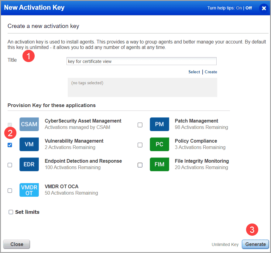 Run Scans to Discover Certificates