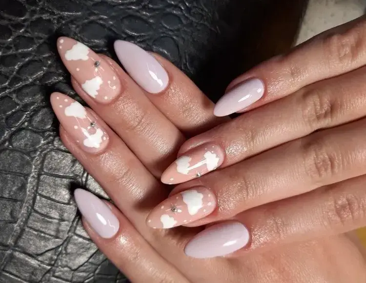 What Are Cloud Nails? Mirror The Sky Onto Your Manicure!
