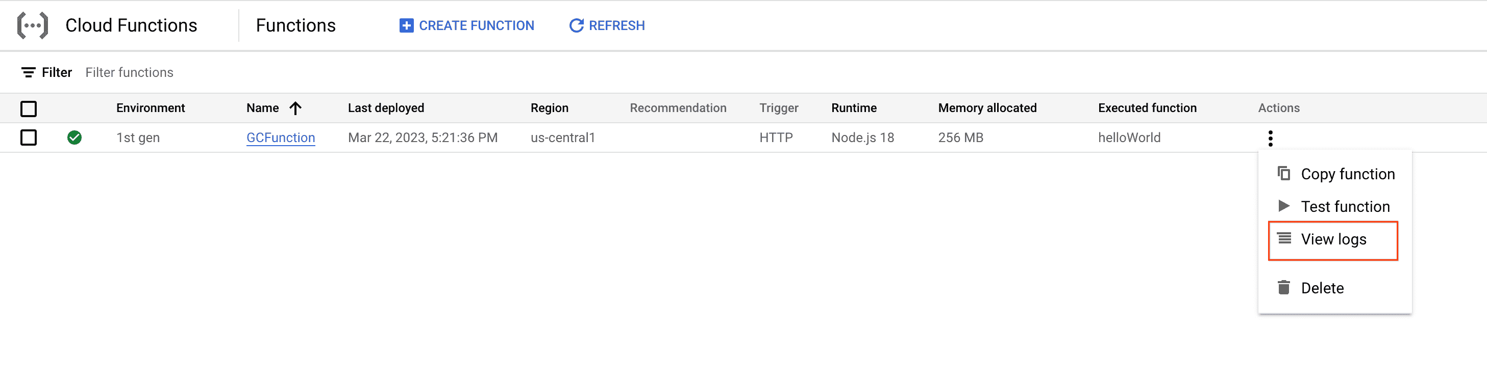 Cloud Run Functions: Qwik Start