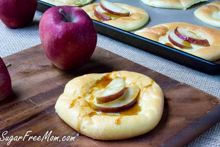 Low Carb Keto Apple Cheese Danish with Cloud Bread