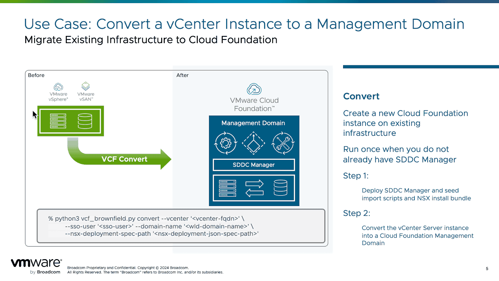 Introduction to the VMware Cloud Foundation (VCF) Import Tool
