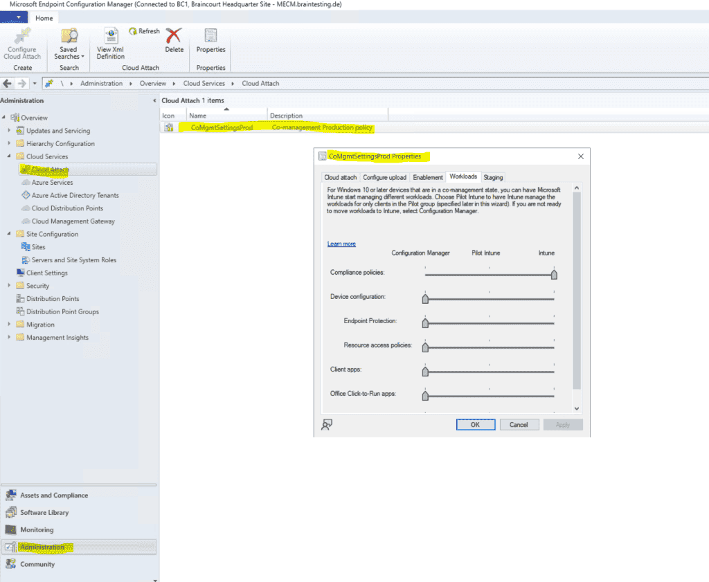 Co-Management with Microsoft Endpoint Configuration Manager and Microsoft Intune