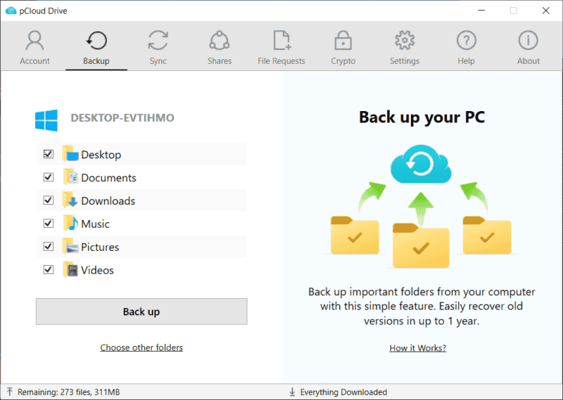 best uk backup pcloud