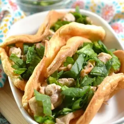 Keto Cloud Bread Lemon Chicken Wraps