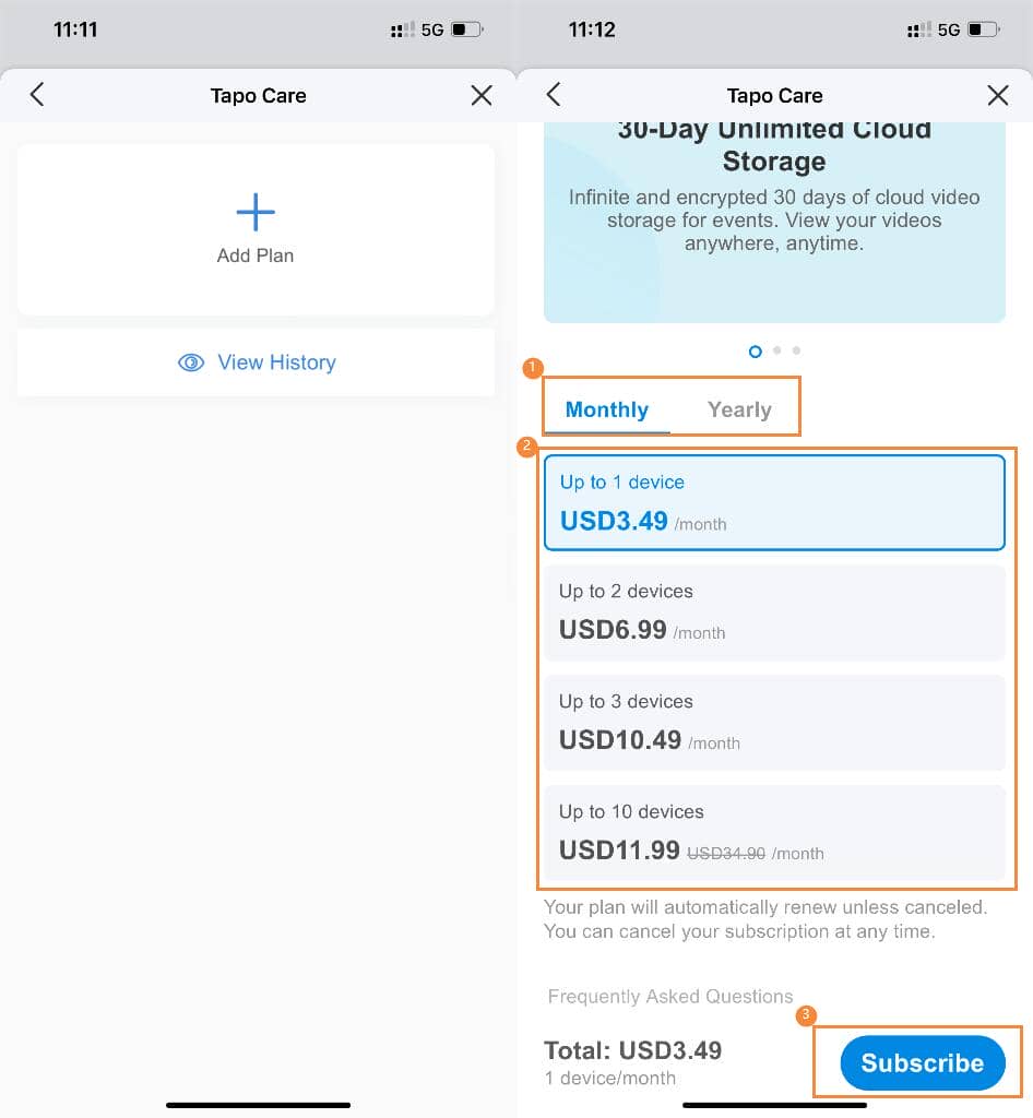 How Can I Subscribe to a Tapo Care Plan?