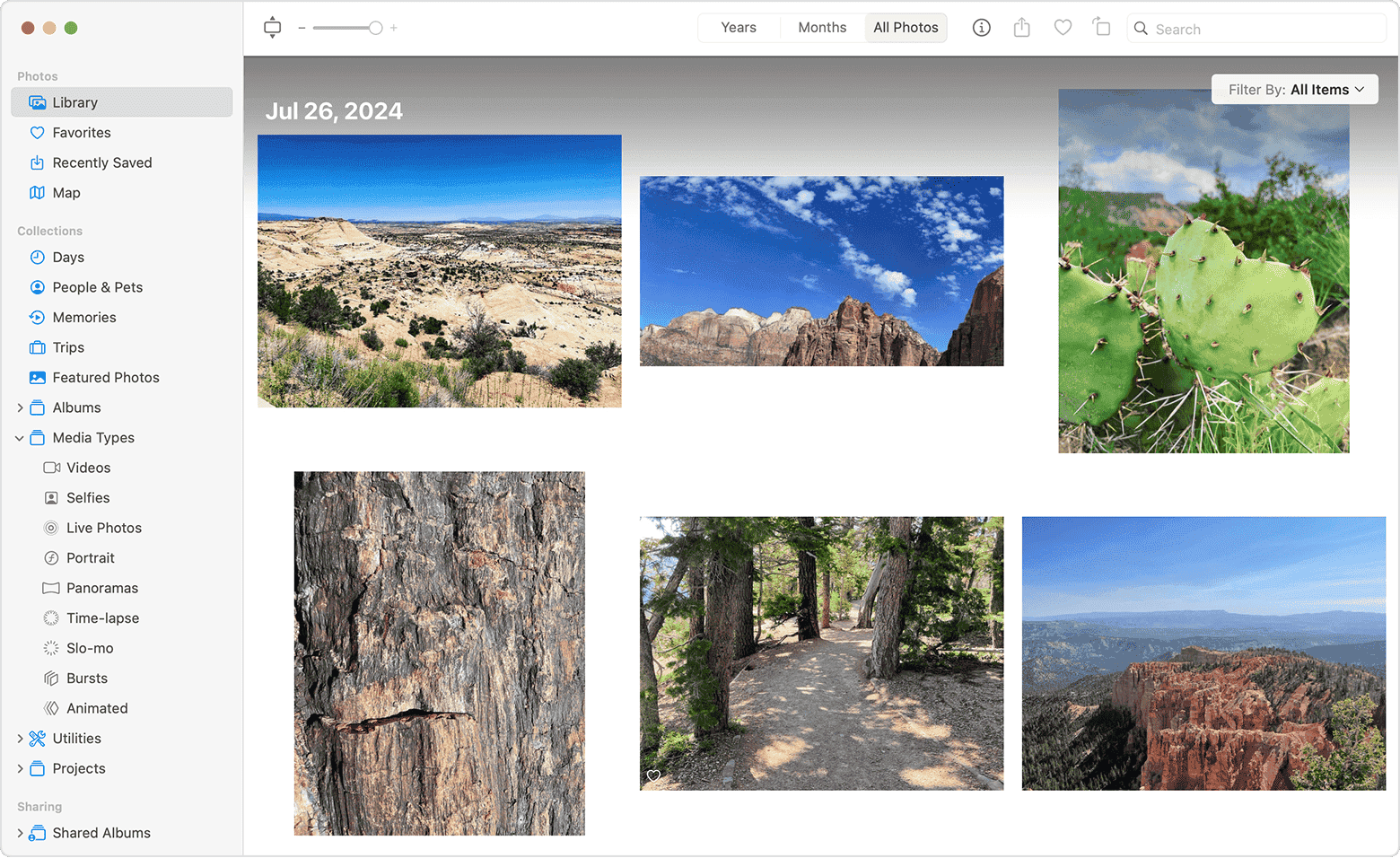 Organize and find your photos on your Mac