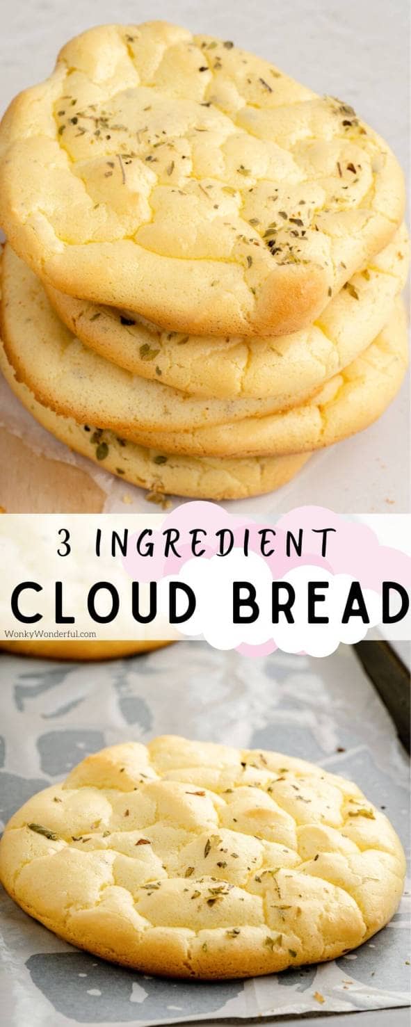 CLOUD BREAD RECIPE (3 Ingredients!) + WonkyWonderful