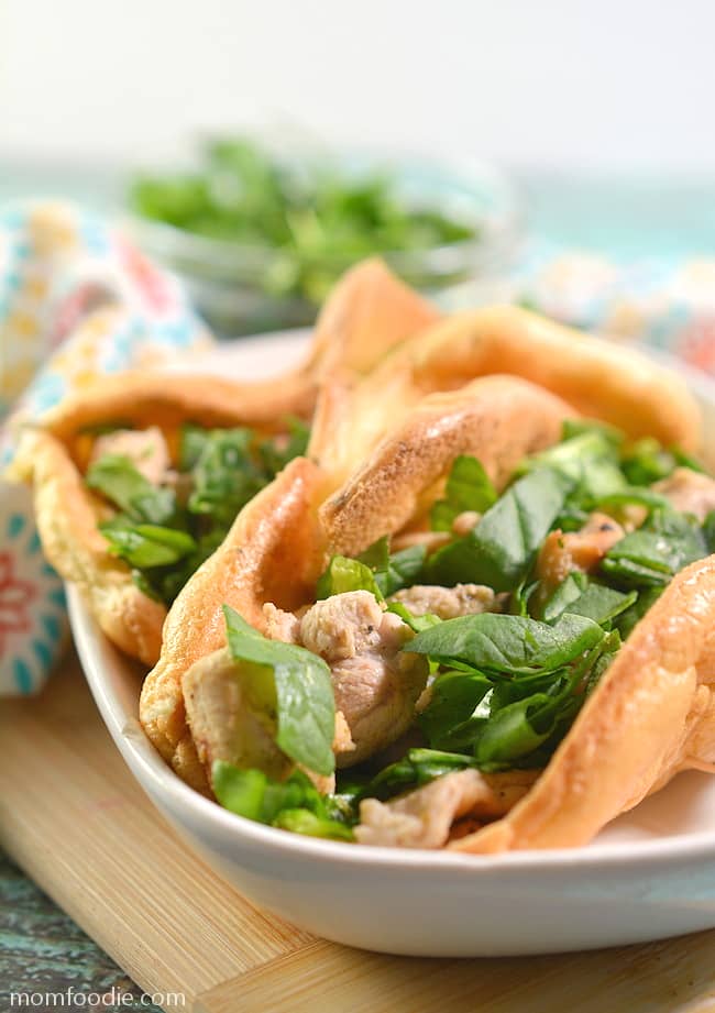 Keto Cloud Bread Lemon Chicken Wraps