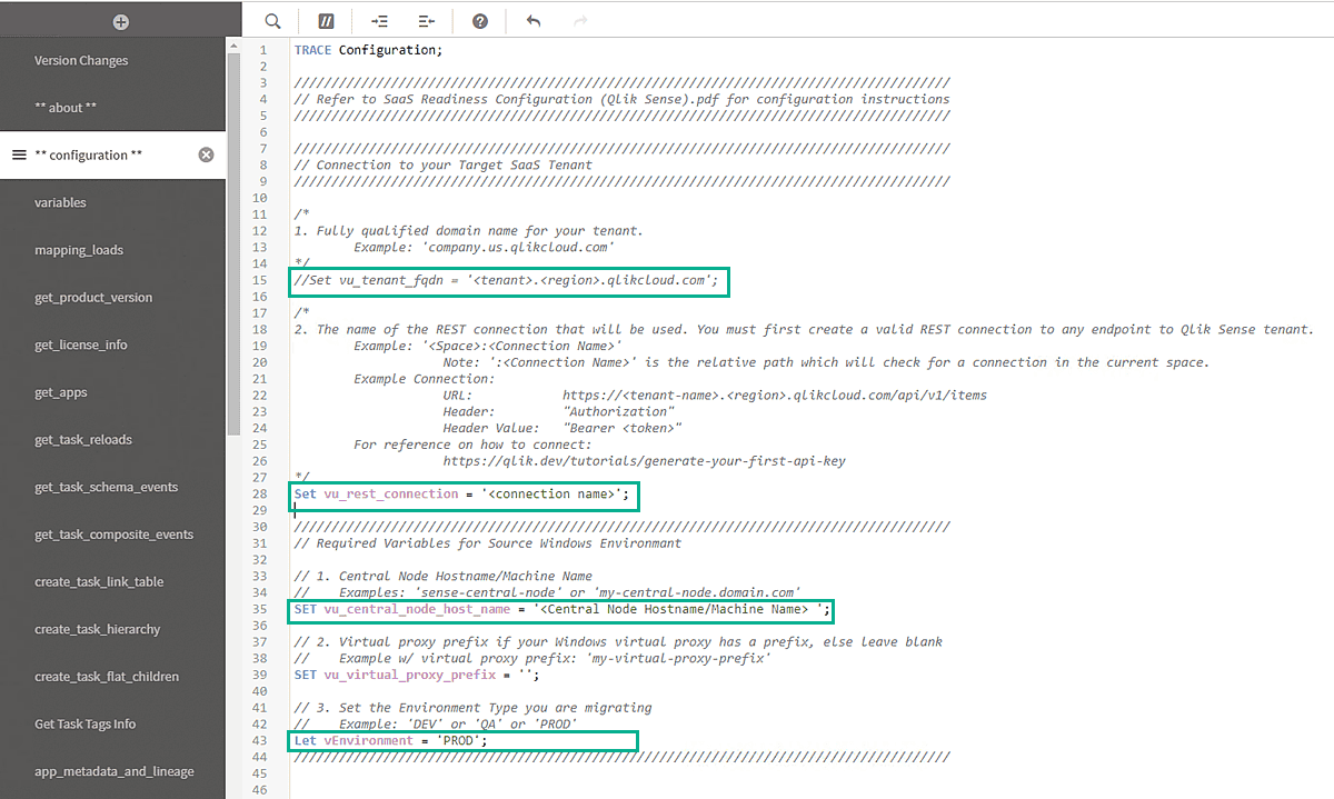 Setting up the Qlik Cloud migration tools