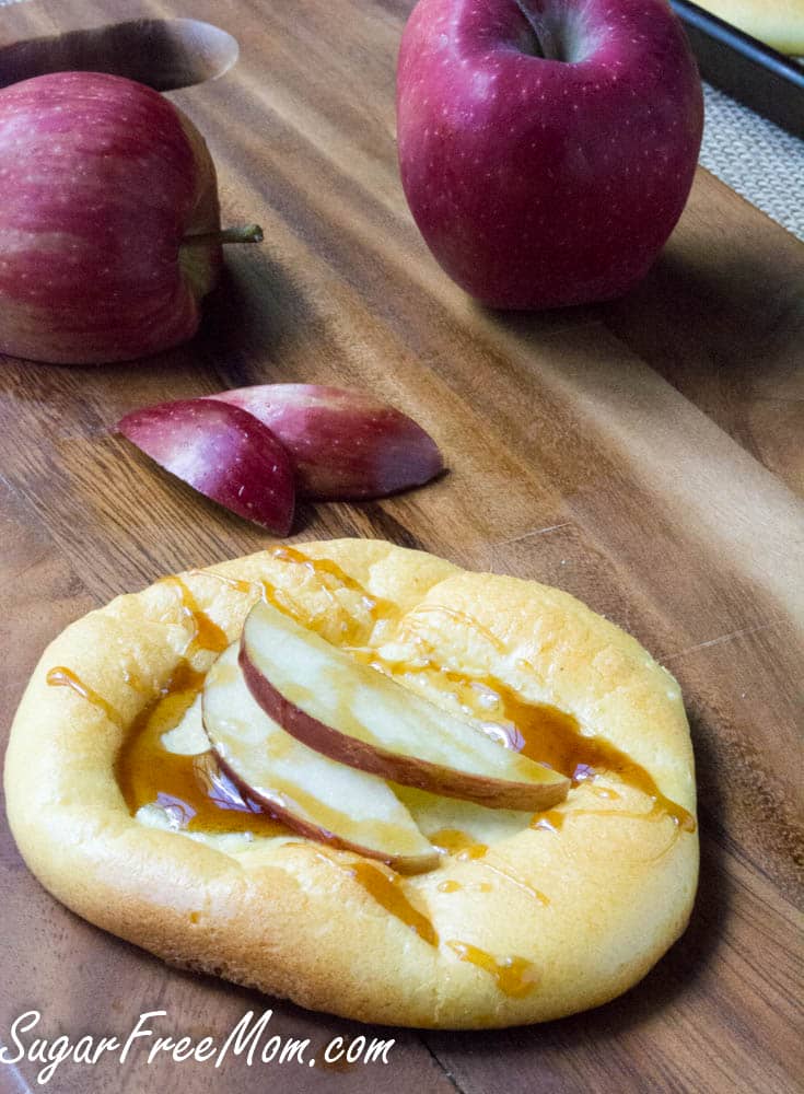 Low Carb Keto Apple Cheese Danish with Cloud Bread