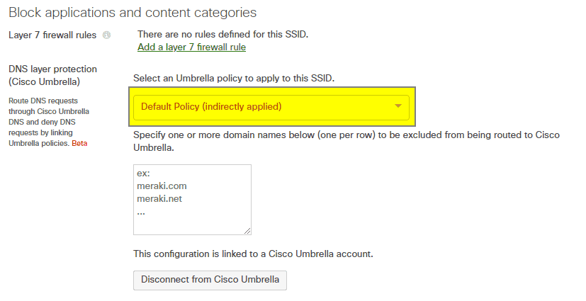 Manually Integrating Cisco Umbrella with Meraki Networks
