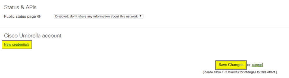 Manually Integrating Cisco Umbrella with Meraki Networks
