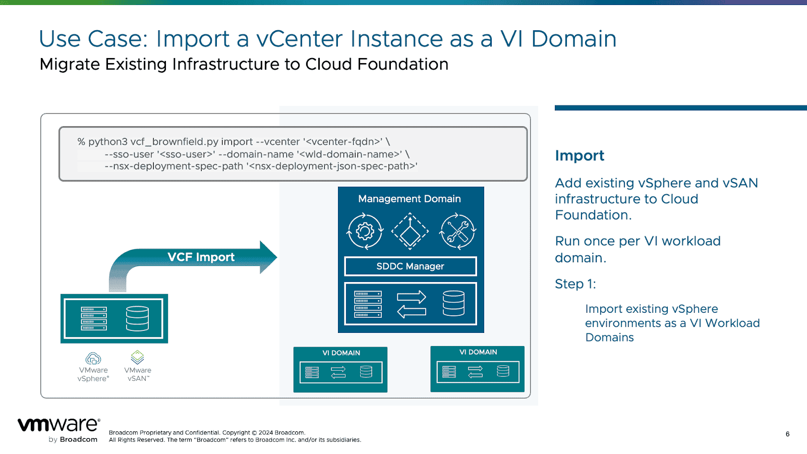 Introduction to the VMware Cloud Foundation (VCF) Import Tool