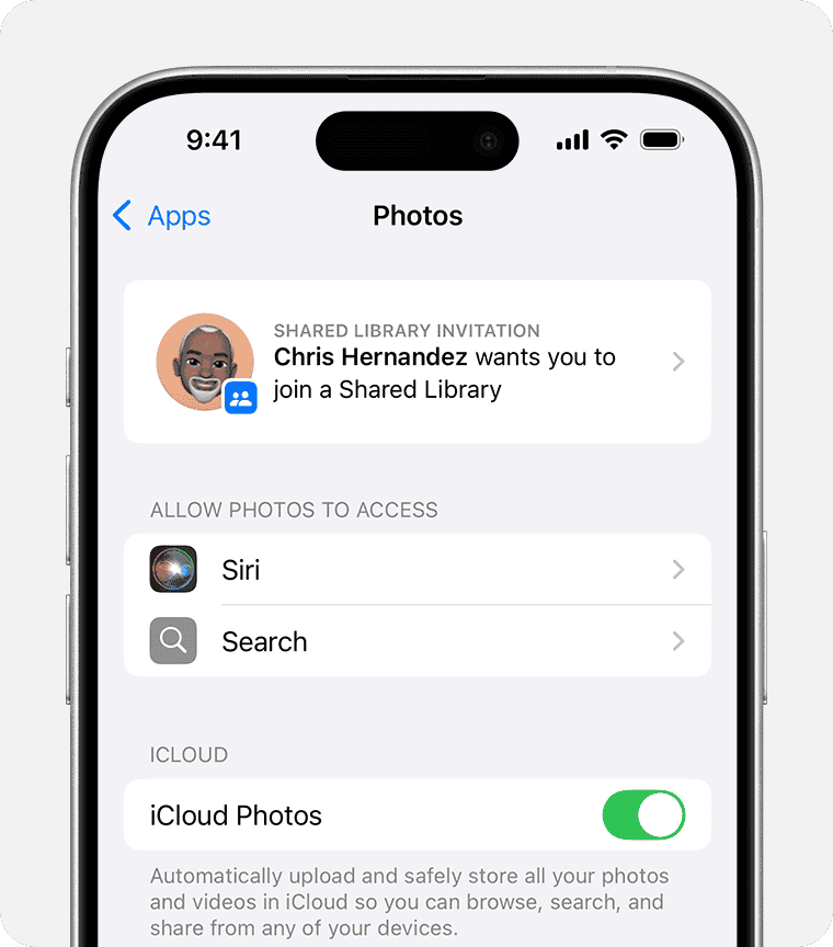 How to use iCloud Shared Photo Library