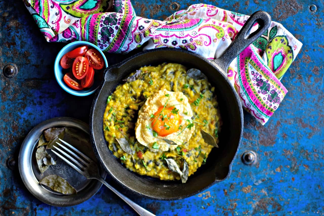 Cloud Eggs with Buttery Dal