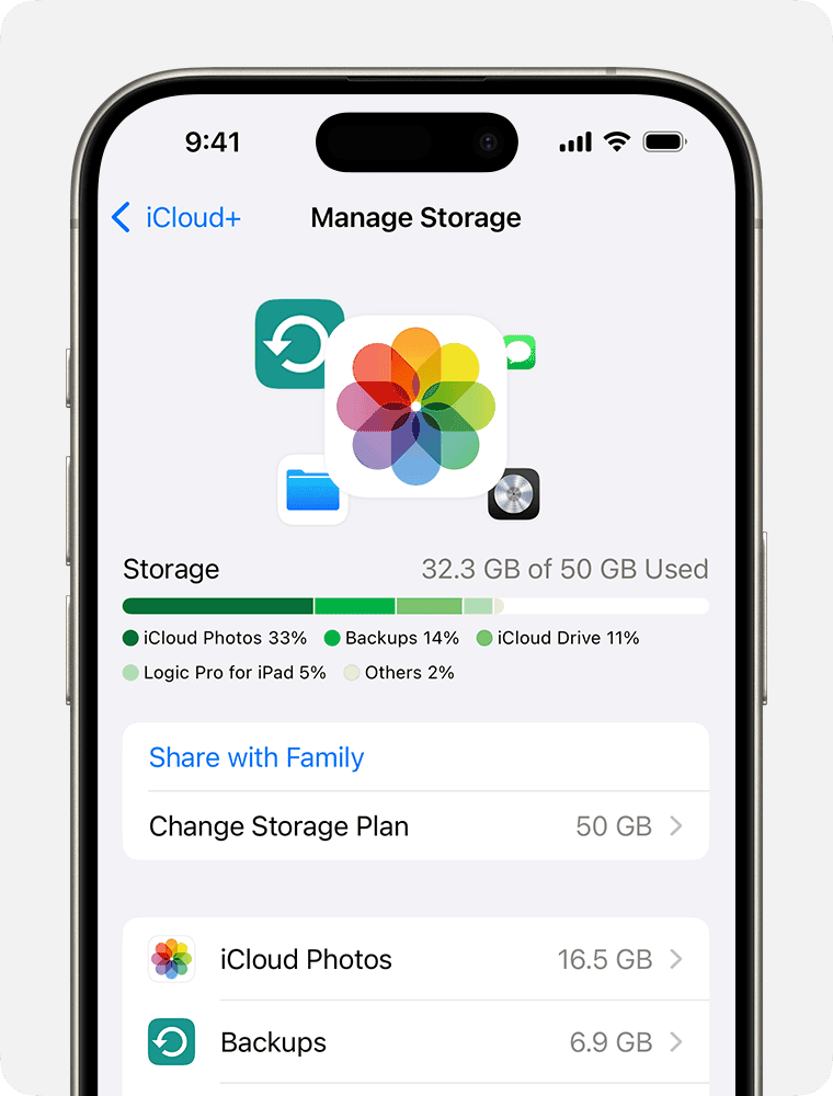 What's the difference between device storage and iCloud storage?