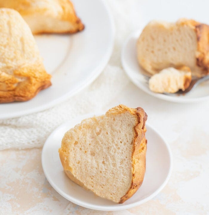 2 Ingredient Honey Cloud Cake (No Flour, Butter or Oil)
