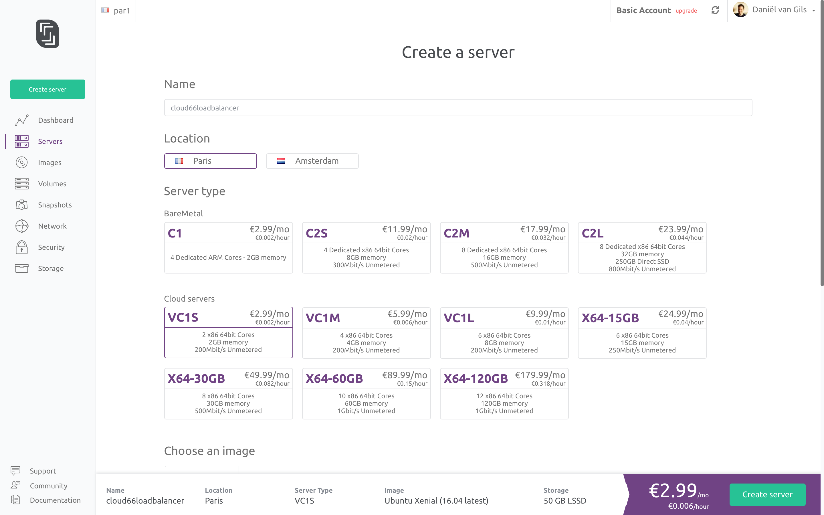 Deploying Applications to Scaleway using registered servers.