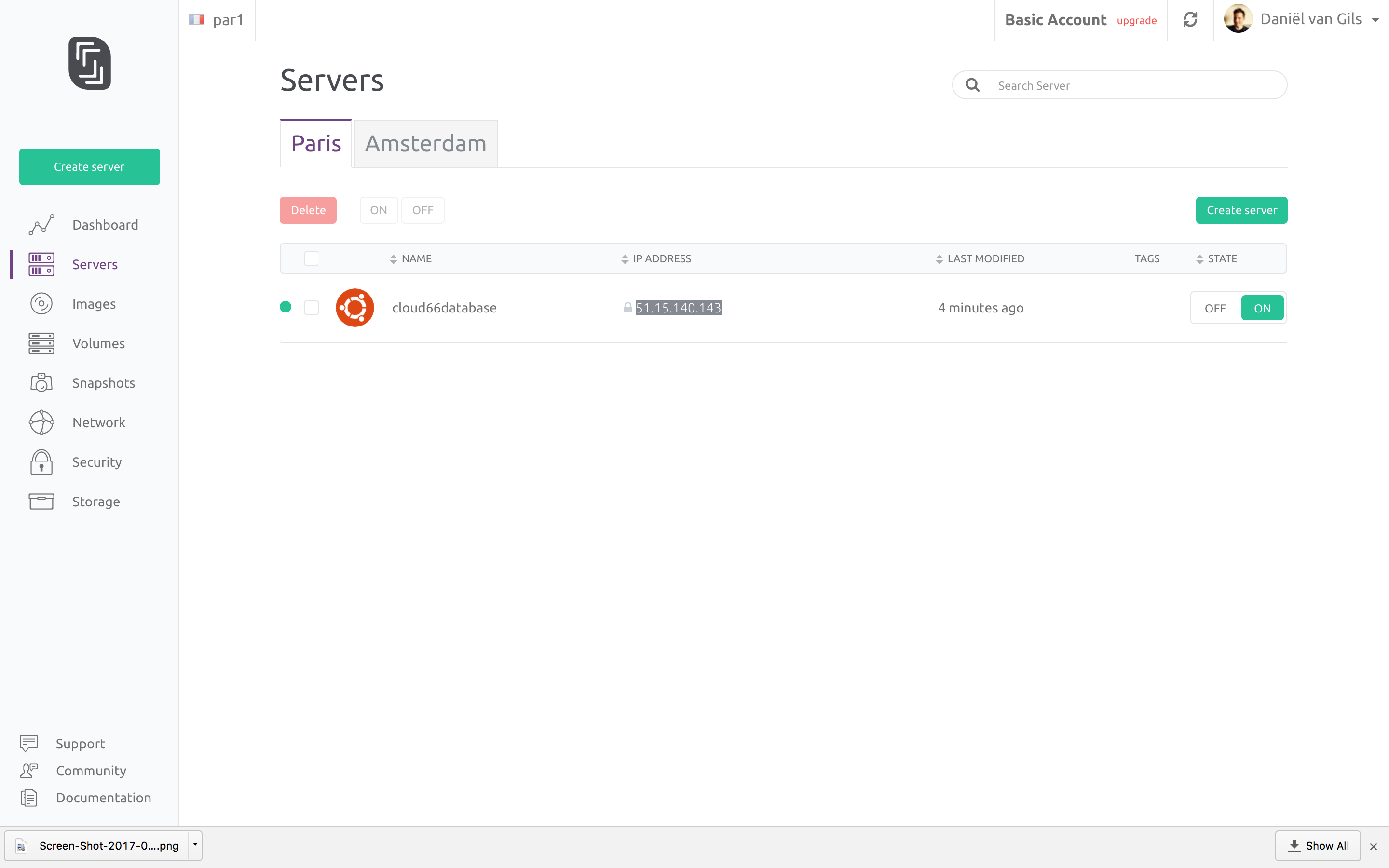 Deploying Applications to Scaleway using registered servers.