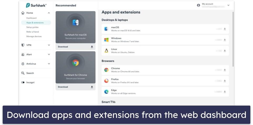 Surfshark Antivirus Ease of Use & Setup — Easy-to-Navigate App That’s Quick to Install (+ Great Android App)