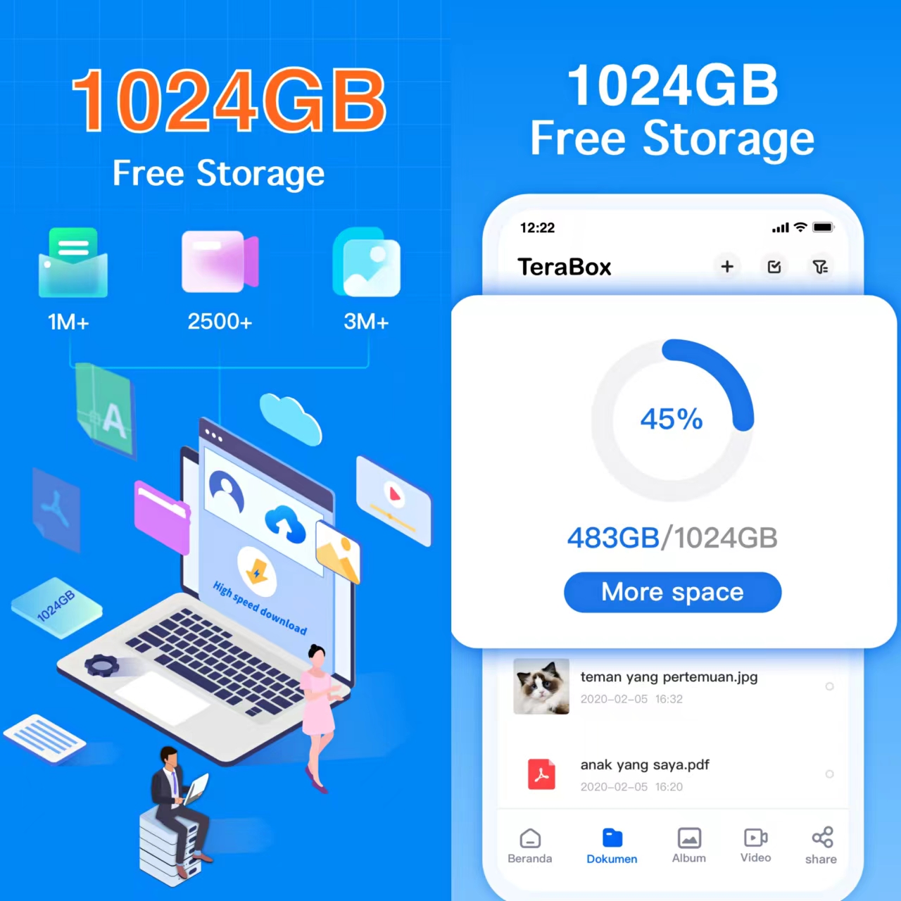 TeraBox: The Best 1TB Free Cloud Storage App
