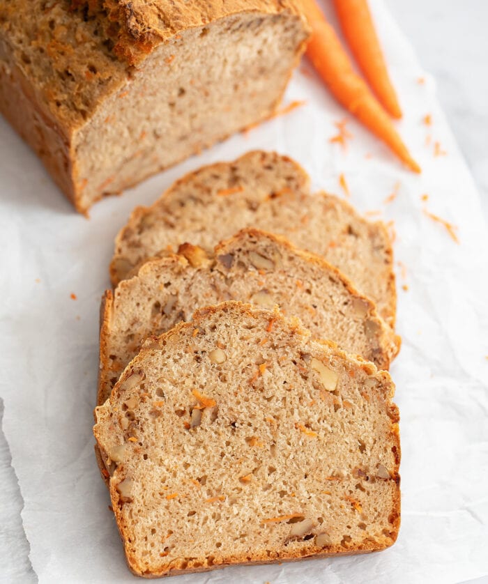 3 Ingredient Carrot Bread