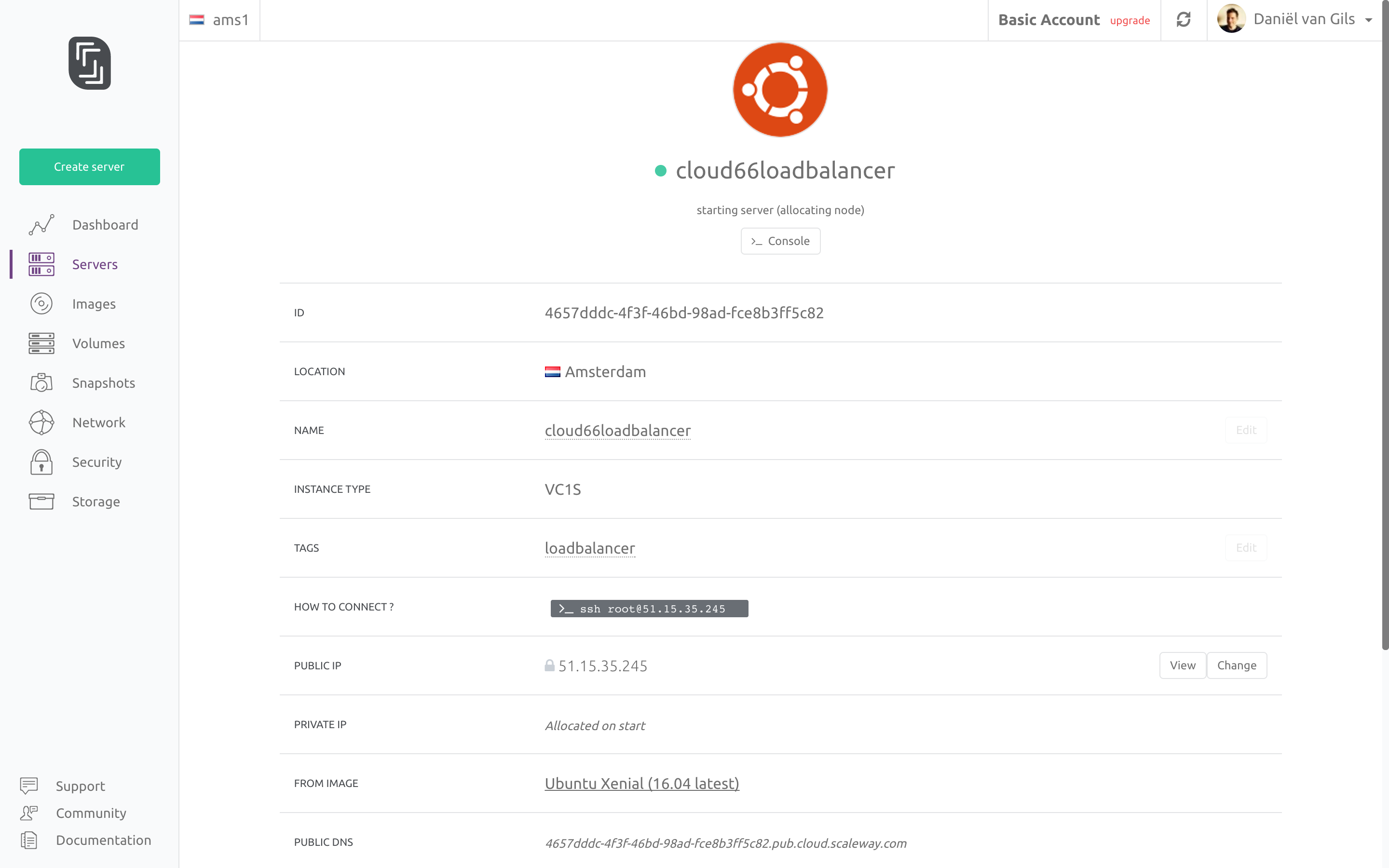 Deploying Applications to Scaleway using registered servers.