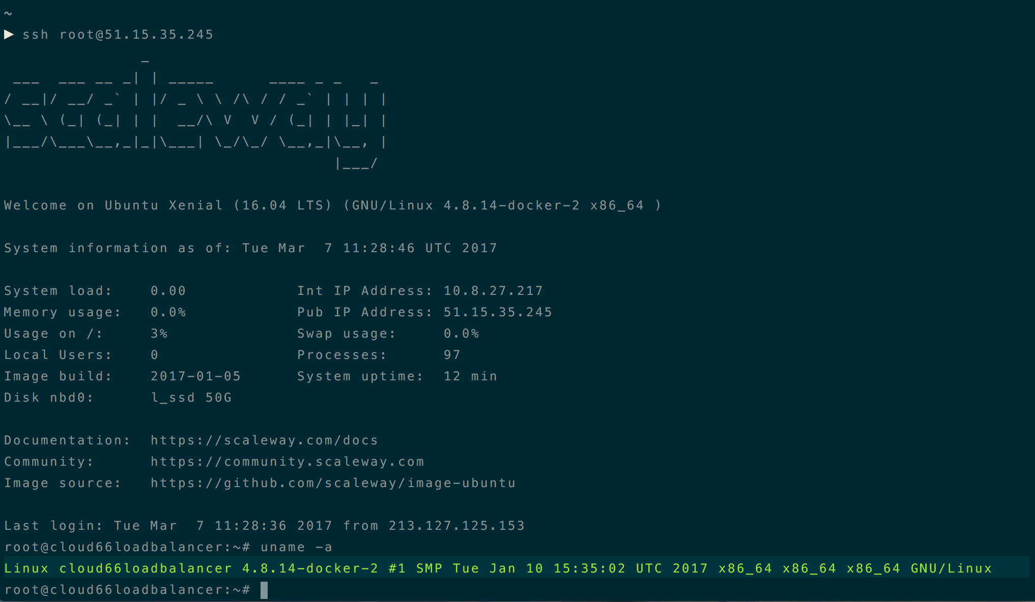 Deploying Applications to Scaleway using registered servers.