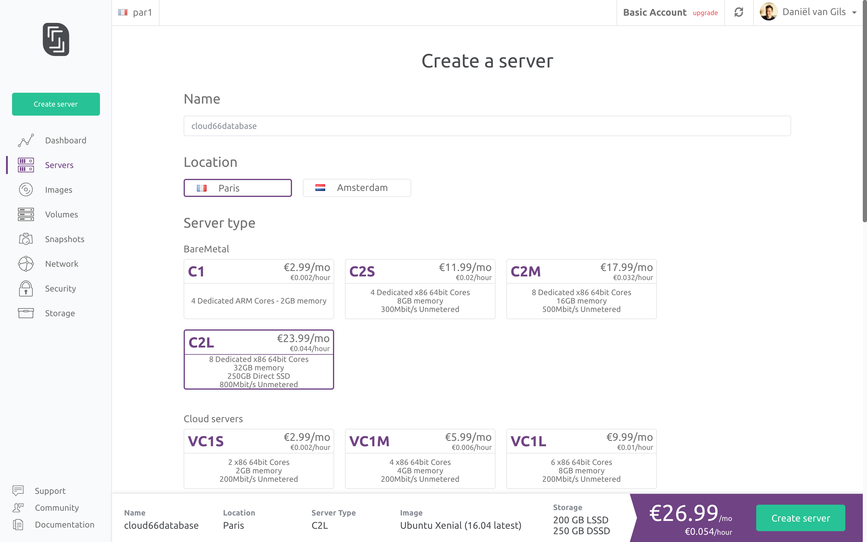 Deploying Applications to Scaleway using registered servers.