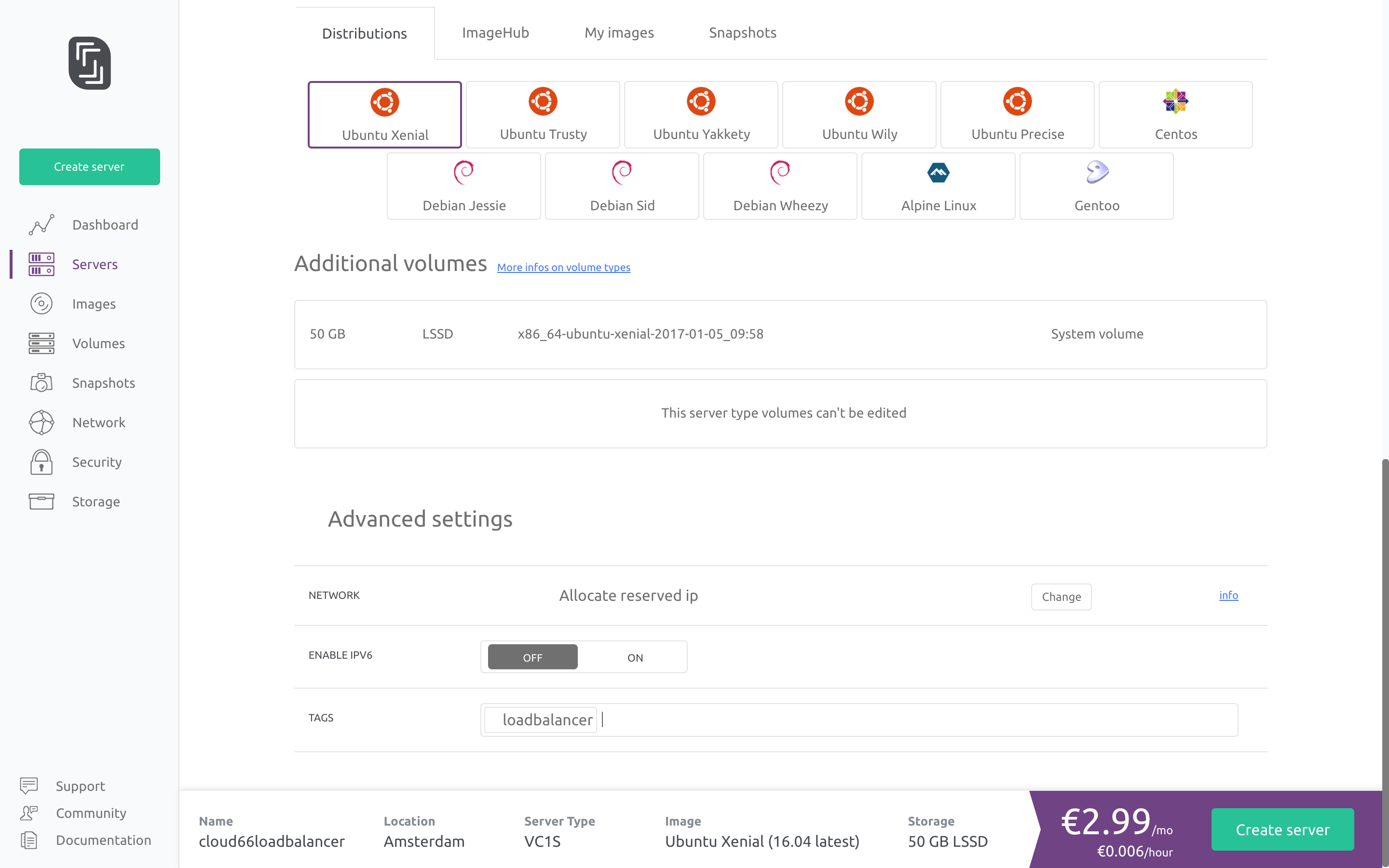 Deploying Applications to Scaleway using registered servers.