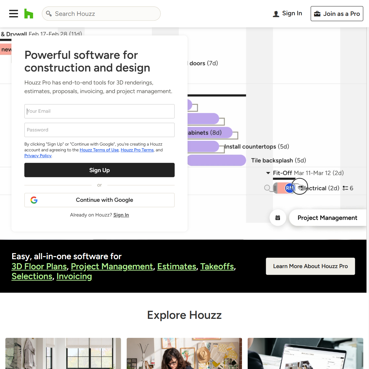 Houzz for Pros and Homeowners