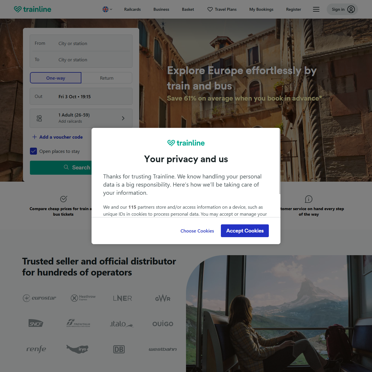 Trainline — Download a new browser