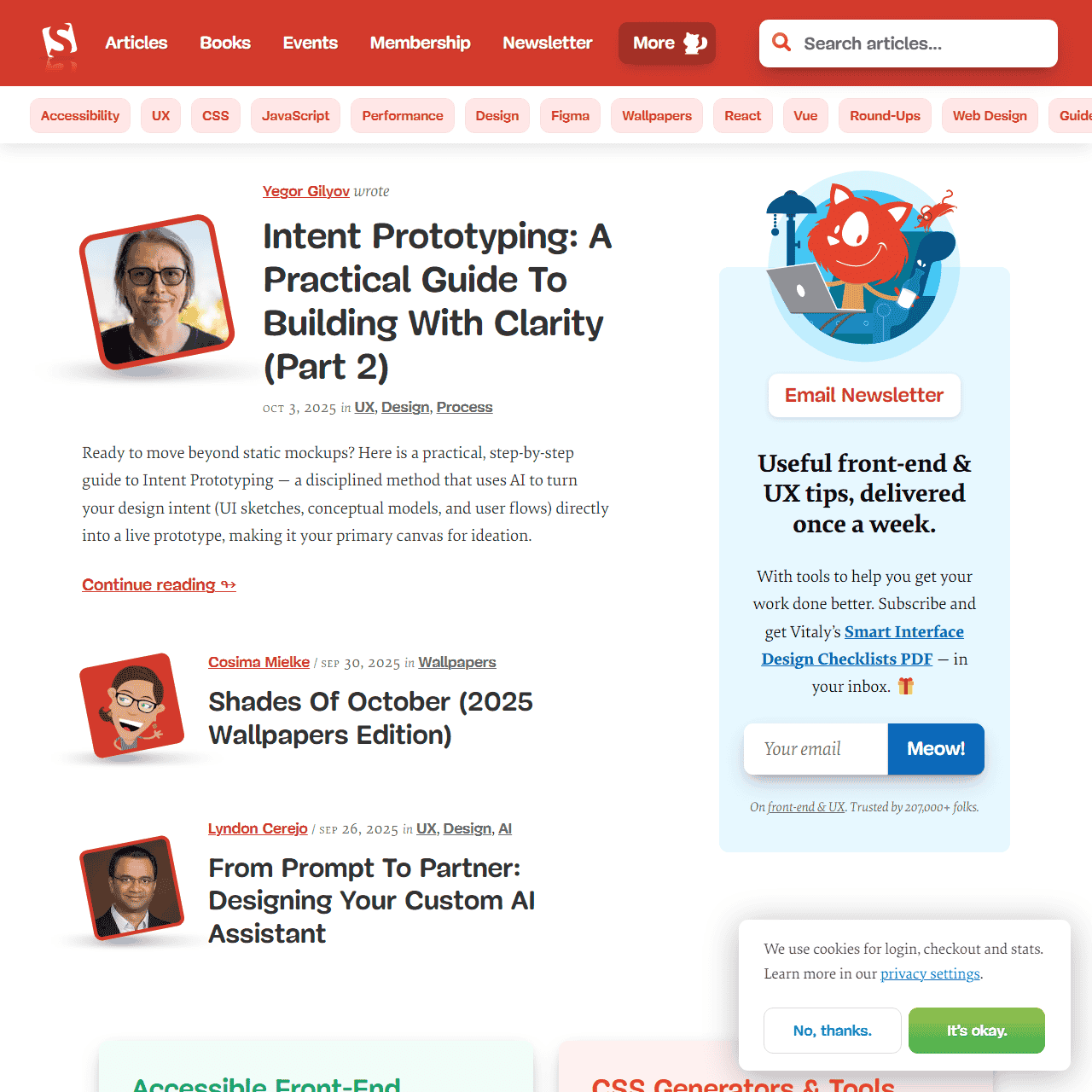 Smashing Magazine — For Web Designers And Developers